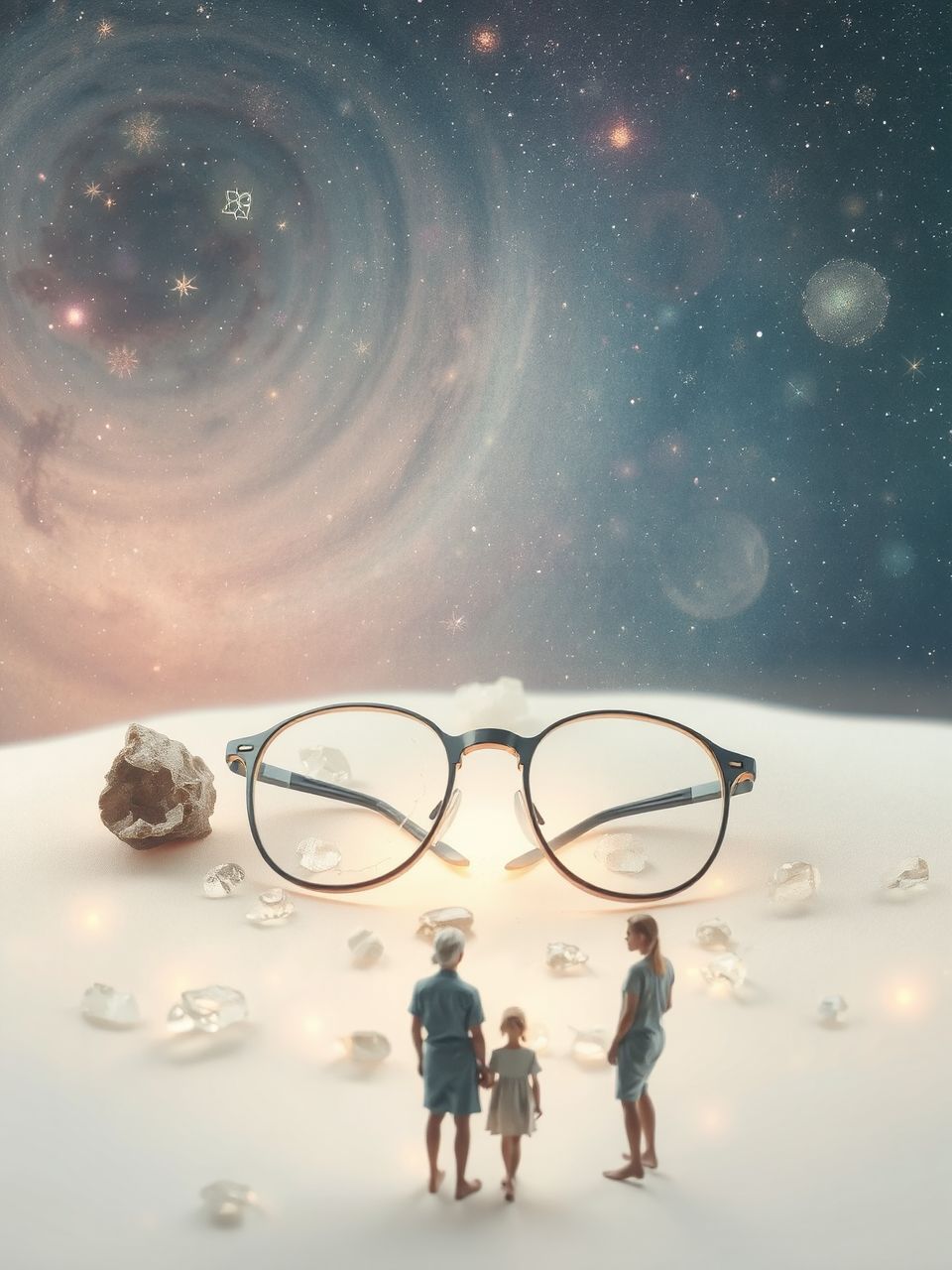 A törés módja új nézőpontokat és változást jelképez.