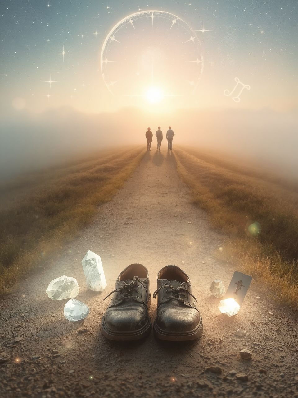 A befejezetlen út a vágyakozás és kérdések jelképe.