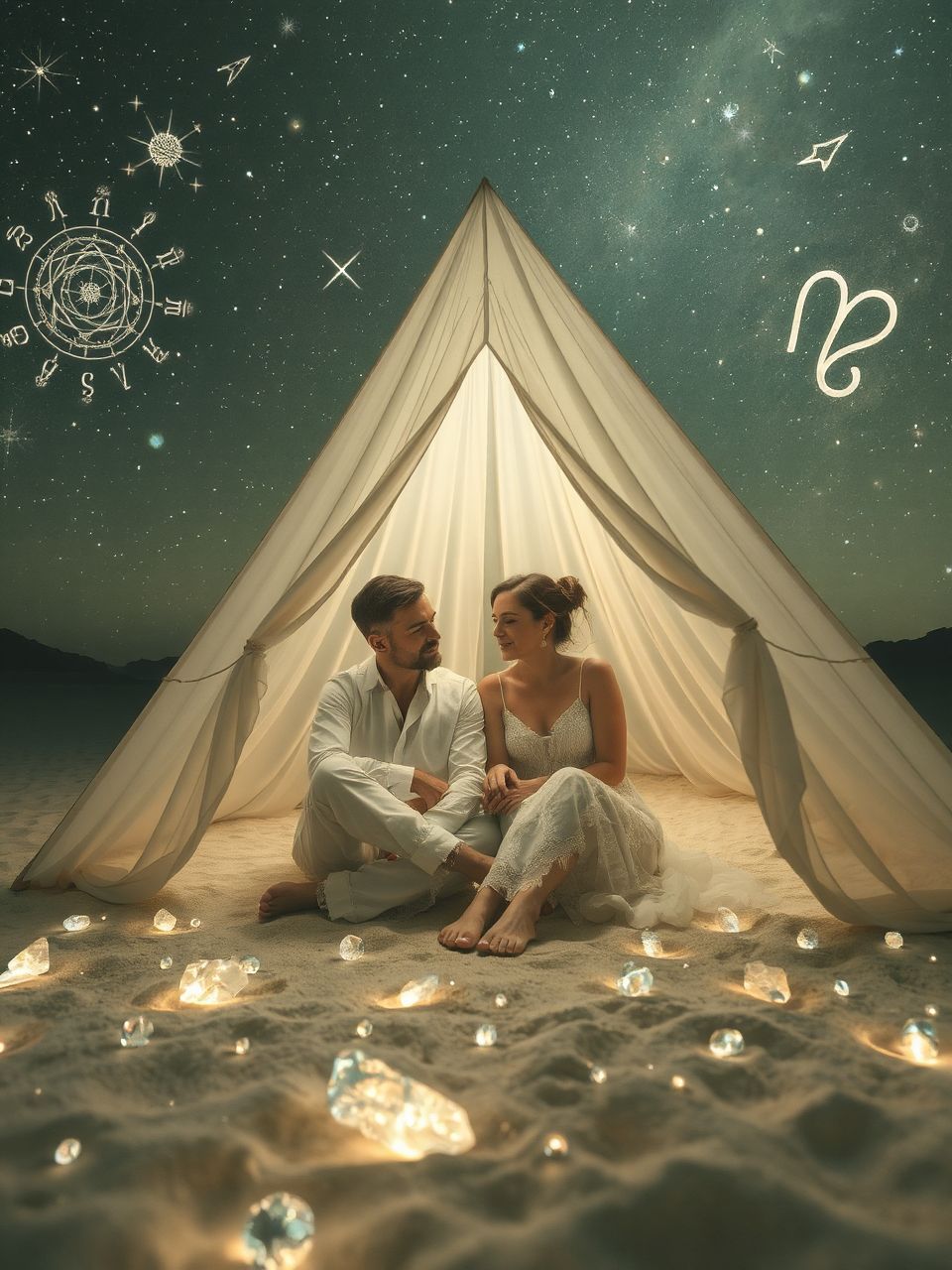 A fenyegetett sátor az álom mély szorongásait tükrözi.