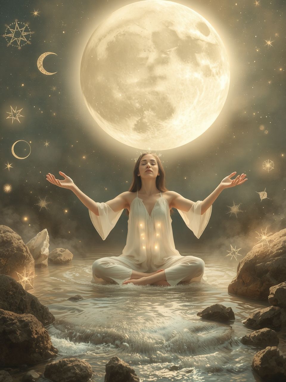 A Hold fázisai befolyásolják a víz energiáit.