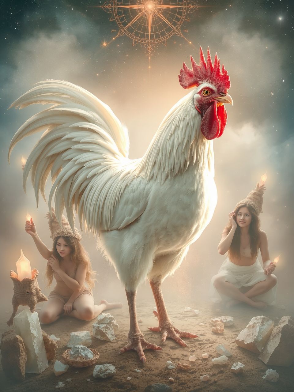 A kakas a belső bátorság és újjászületés szimbóluma.