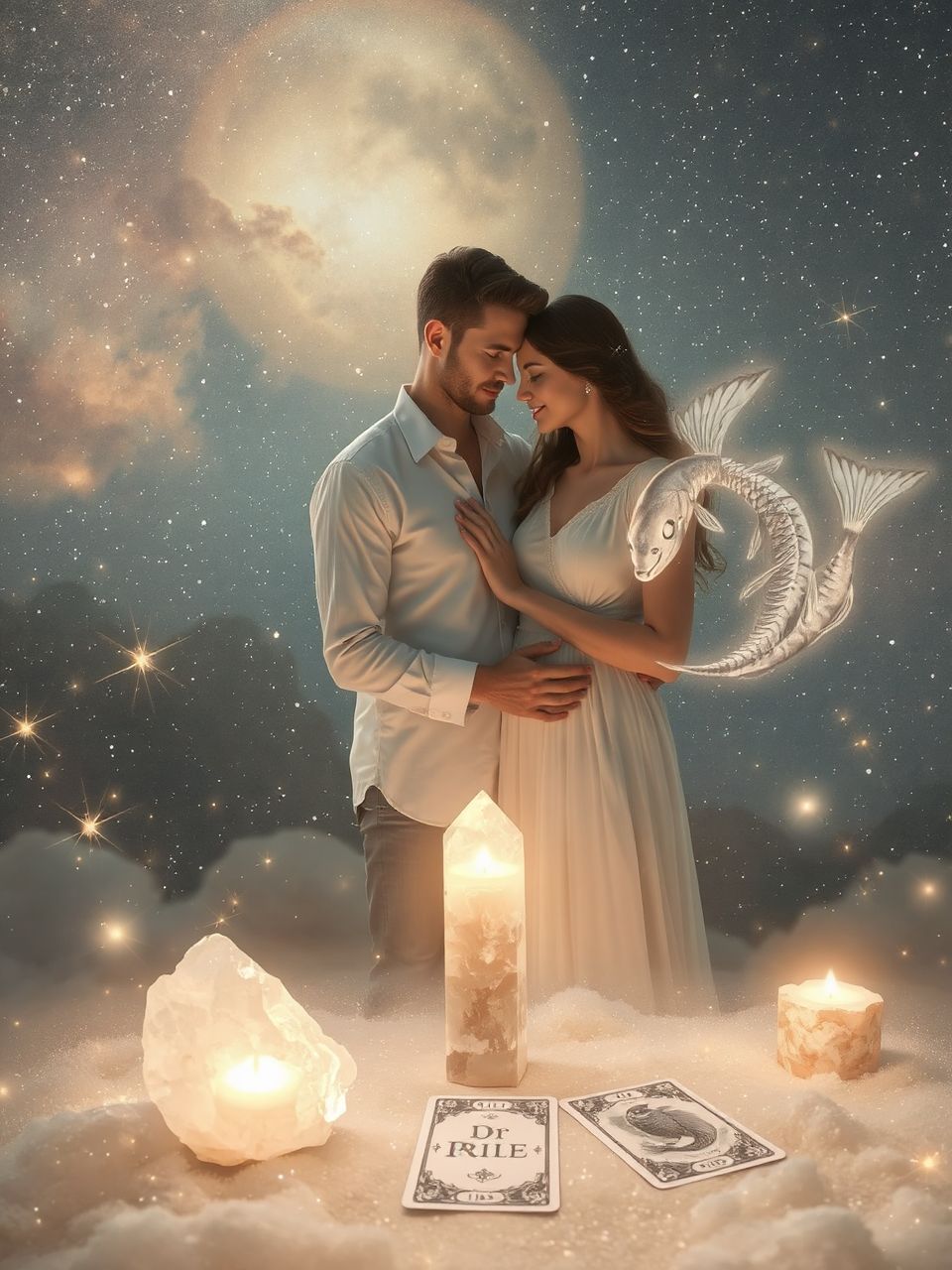 A Kos férfi szenvedélye vonzza a Halak nő spiritualitását.