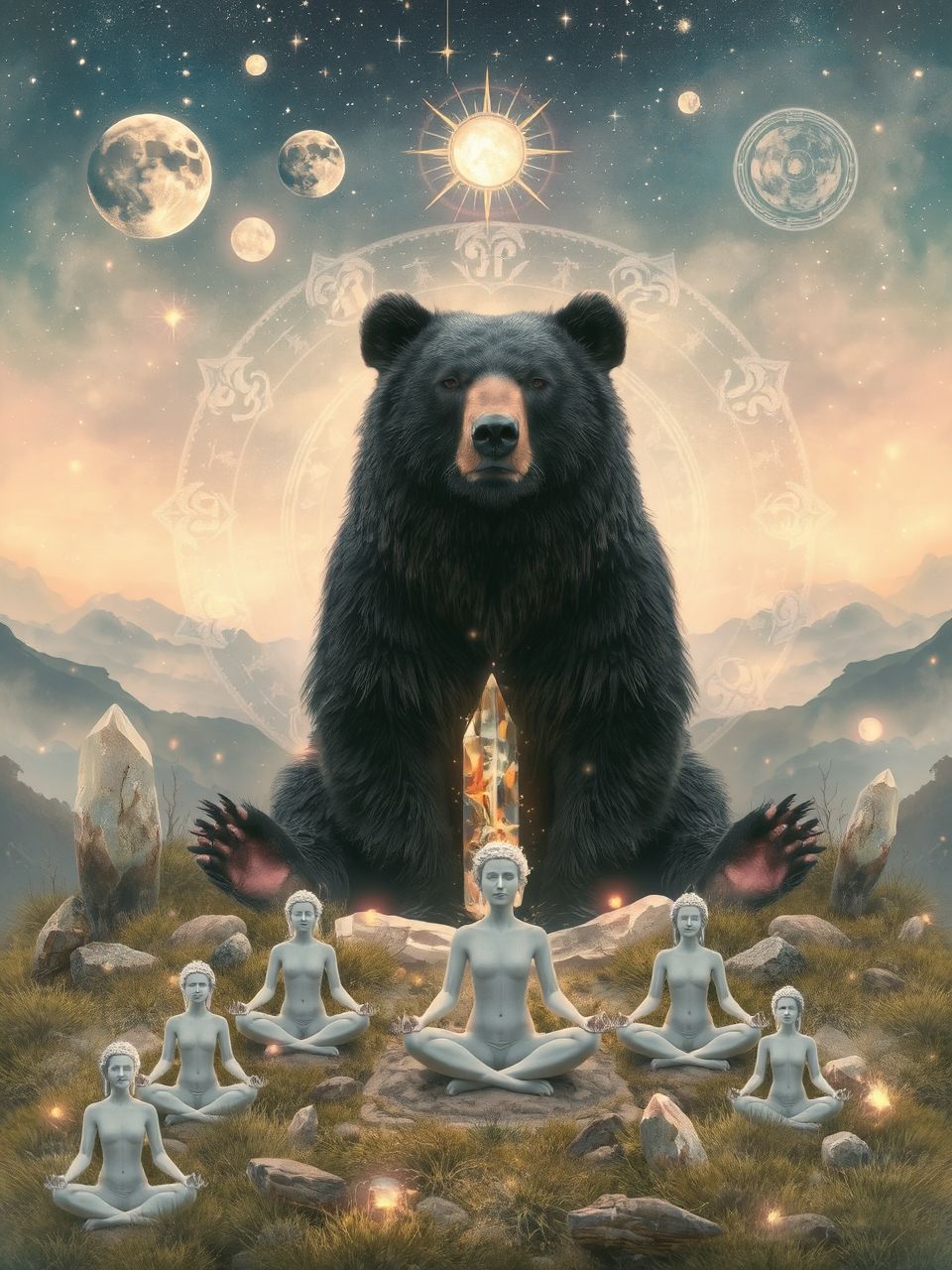 A medvék gyógyító szimbólumok a sámáni hagyományban.