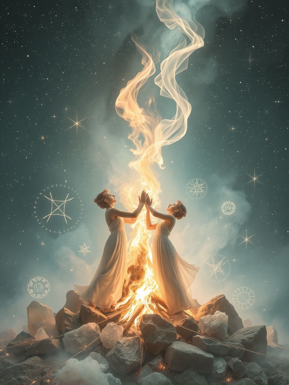 A tűz rombol és teremt, kettős szimbolikával bír.