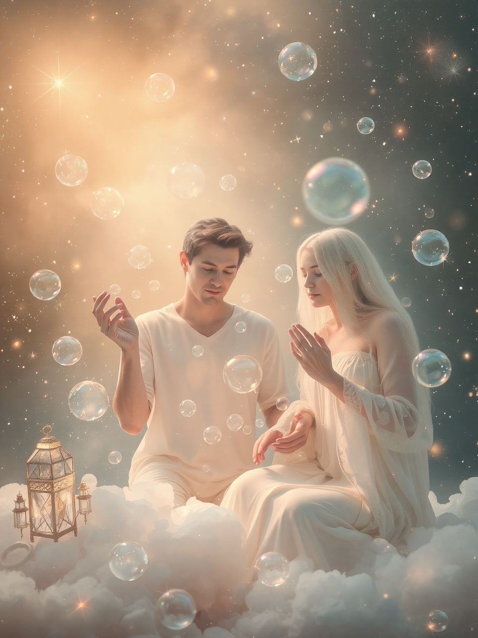 A szappanbuborékok a vágyak múlékony természetét szimbolizálják.