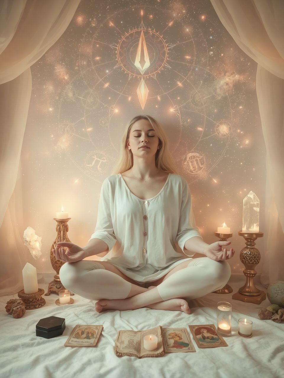 Az üres szoba a belső béke keresését jelképezi.