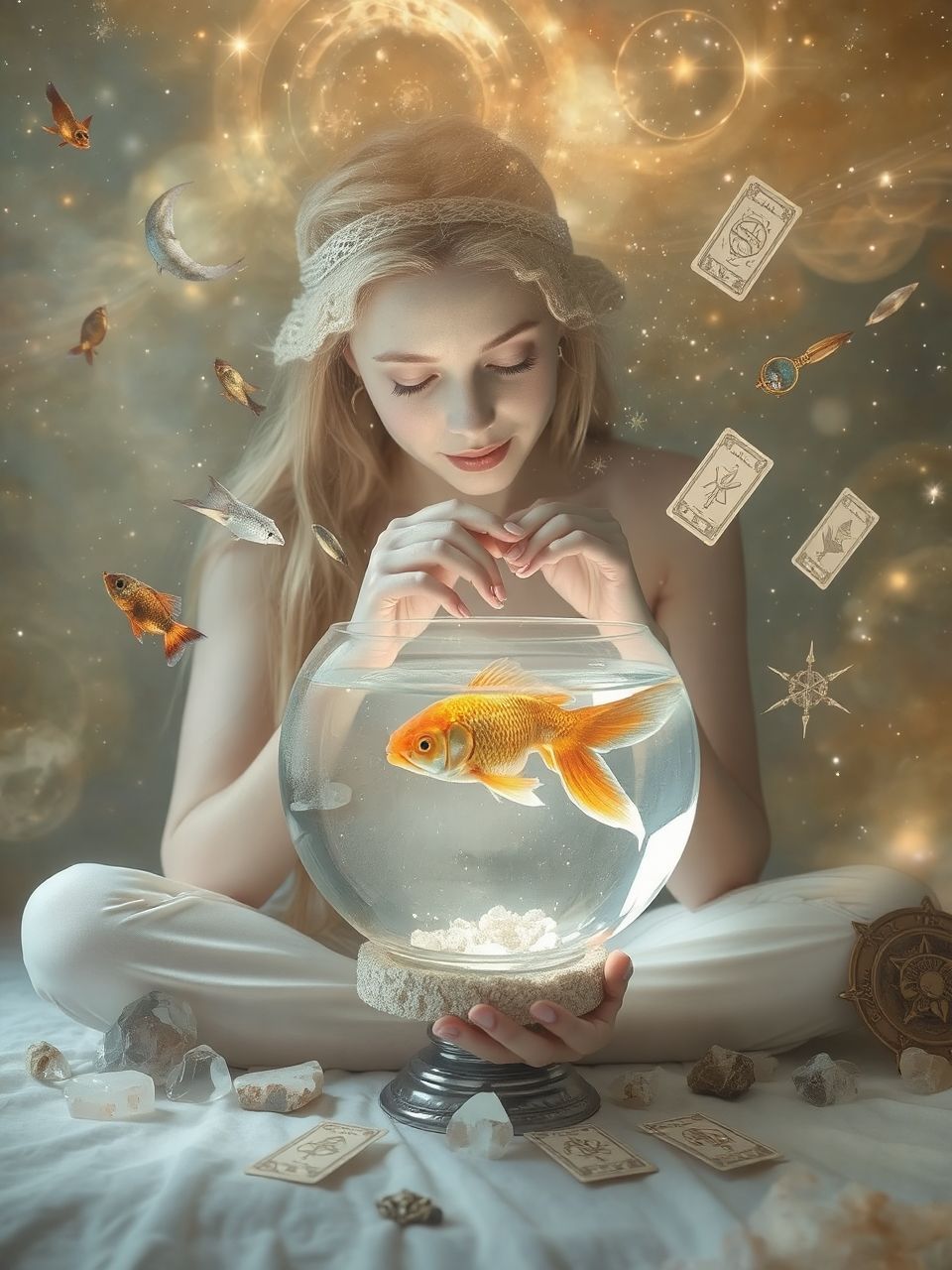 Az aranyhal szimbolizálja a mélyebb vágyaink felfedezését.