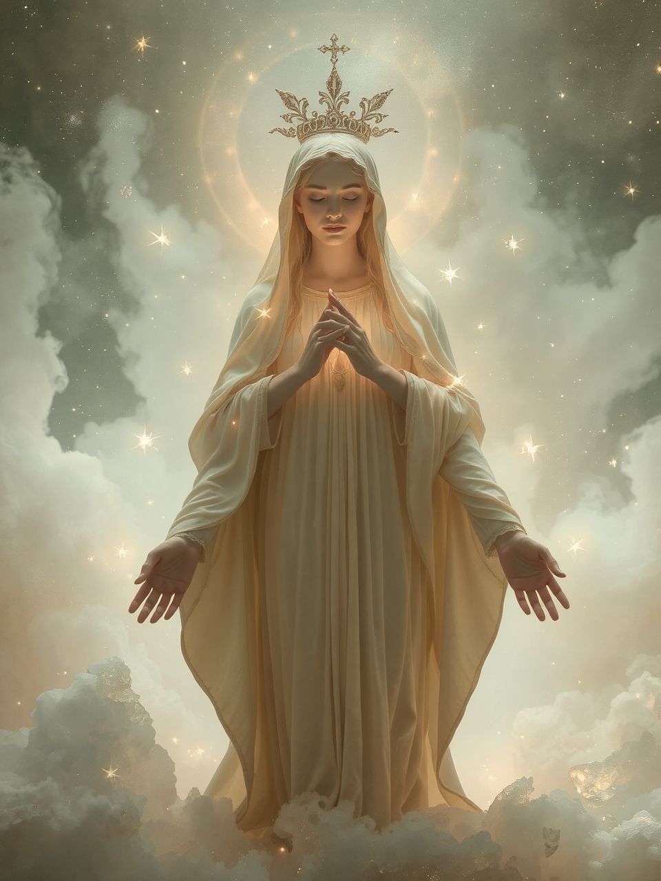 A szűz archetipikus belső vezetőként irányítja az álmot.