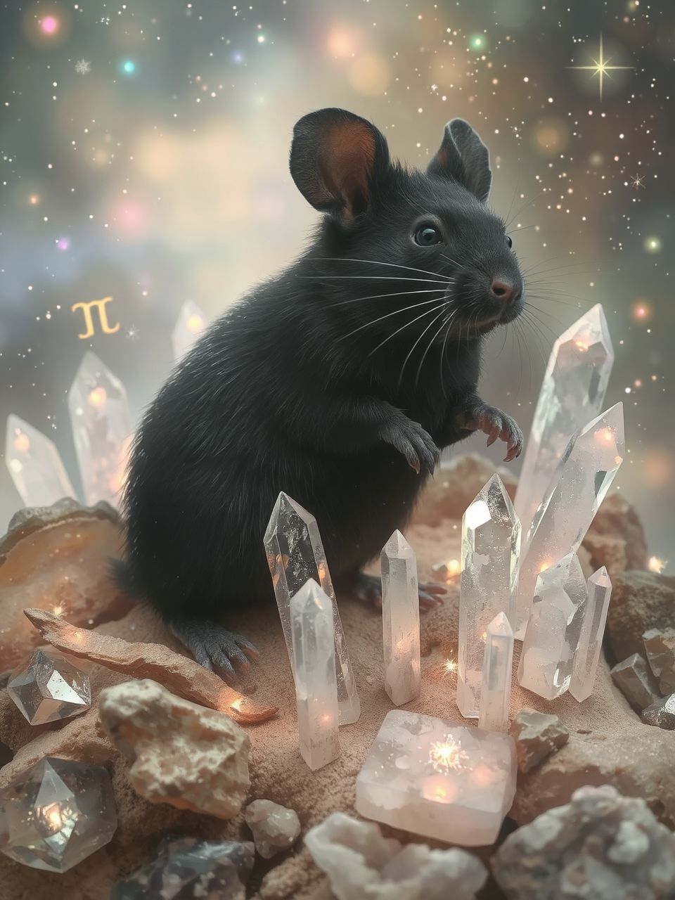 A fekete egér a mélyen rejtett félelmek szimbóluma.