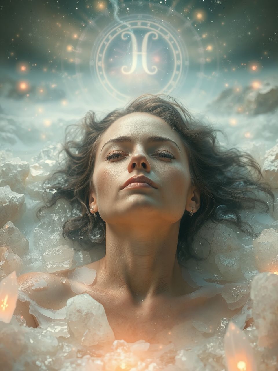 A forró víz a női energia megújulását szimbolizálja.