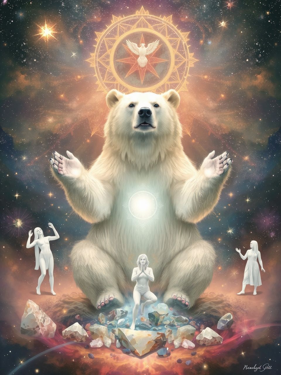 A gyógyító medve az erő és a transzformáció jelképe.