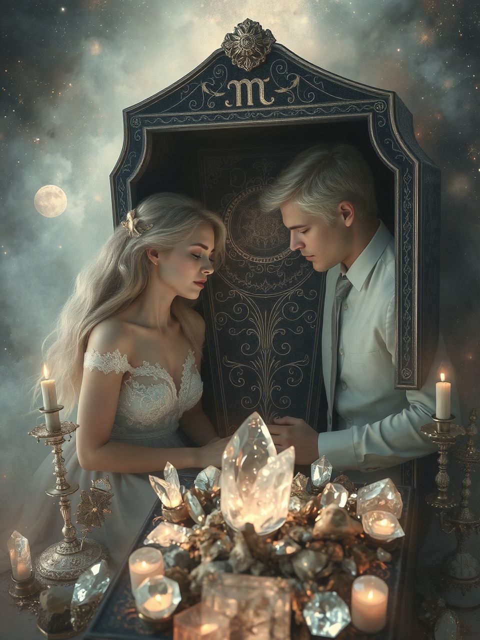 A koporsó a vég pótlékait és biztonságot jelképezi.