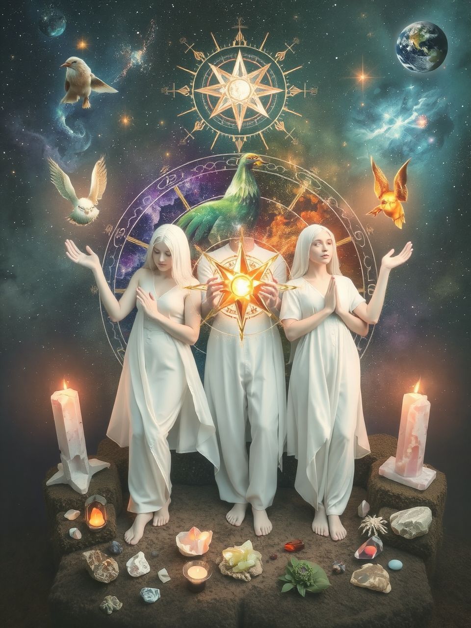 A négy elem harmonizálása növeli a védelem erejét.