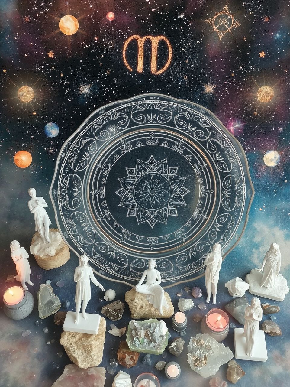 Az álombeli tányér az élet egyensúlyát jelképezi.