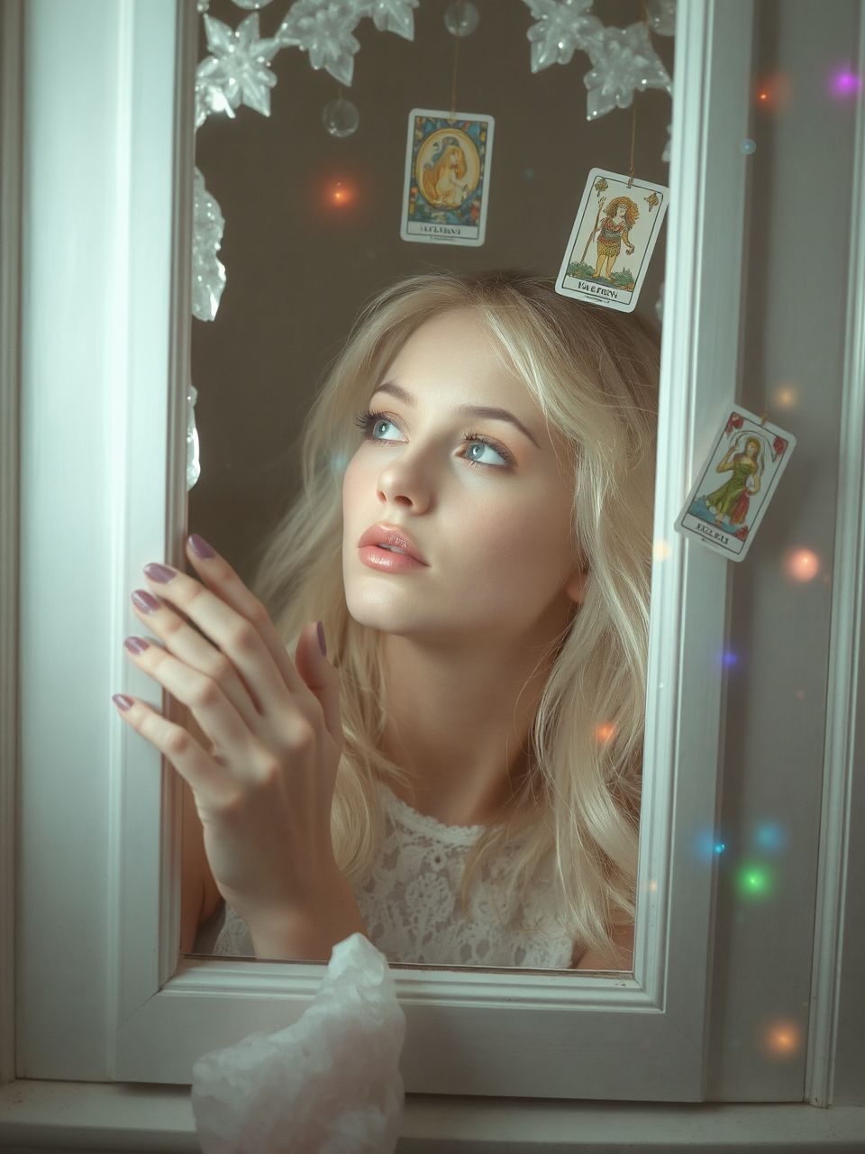 Az ablak a küszöb és a valóság határvonalát jelképezi.