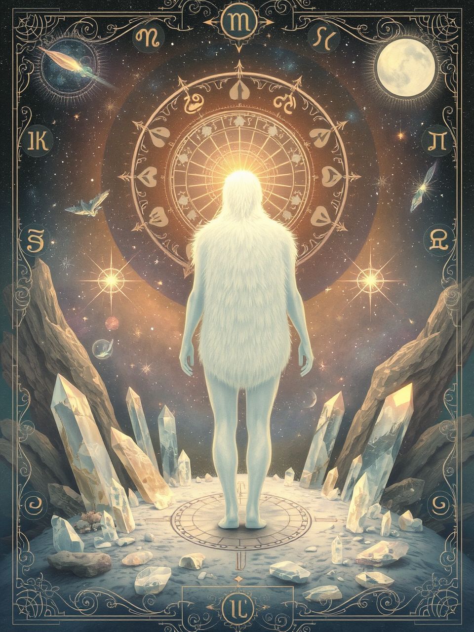 A szőrös hát az állati ösztönöket és férfiasságot jelképezi.