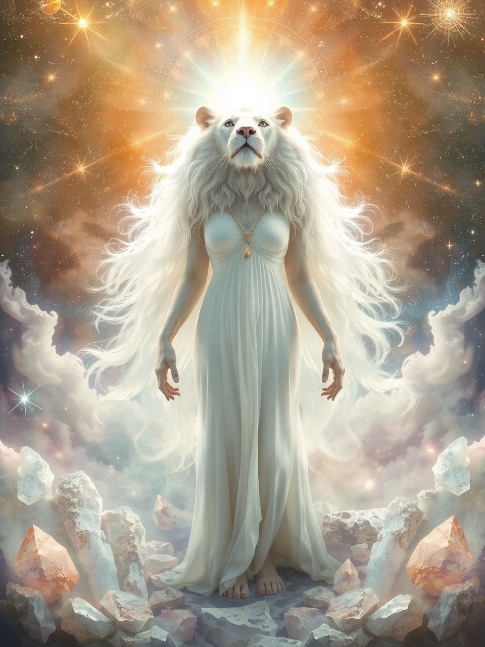 Az oroszlán szimbolizálja a női életerő felszabadítását.