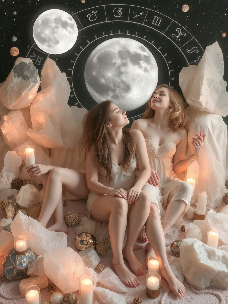 A Hold és Vénusz konjunkciója erősíti a vonzalmat.