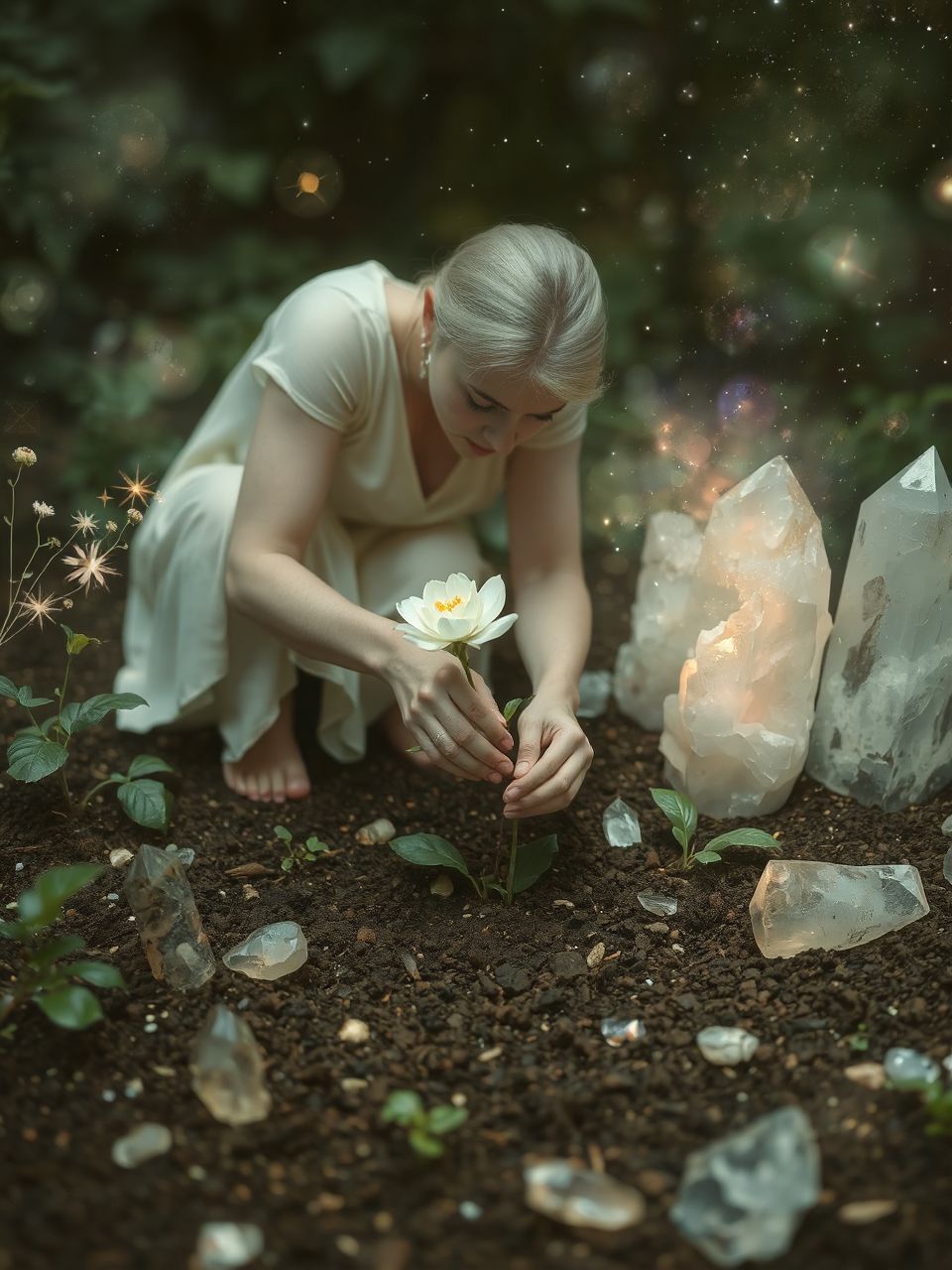 A virágok ültetése a remény és a megújulás szimbóluma.