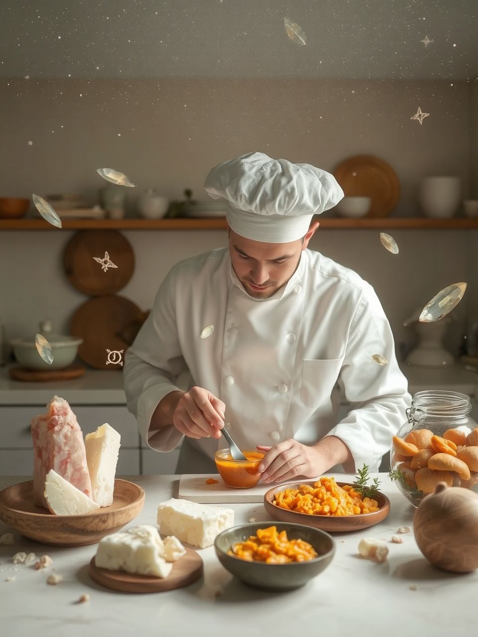 A mangócsatni fűszerei kiemelik a sajtok ízét.