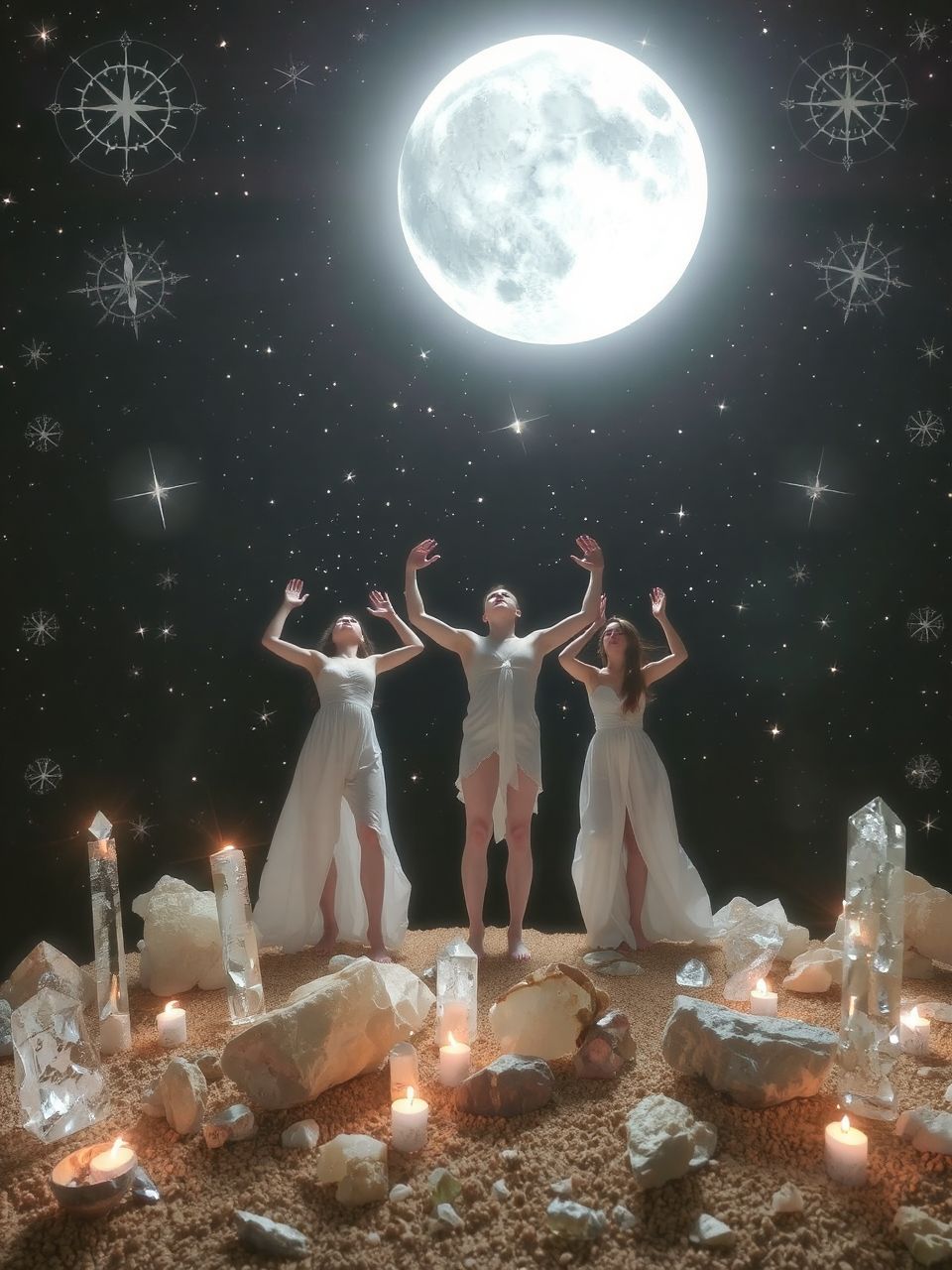 A telihold fénye fokozza a mágia hatását.