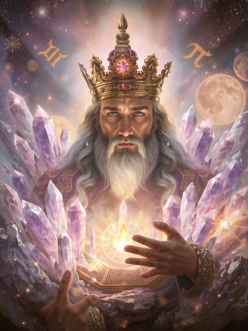 A lila szín a királyok színe és a spiritualitás szimbóluma.