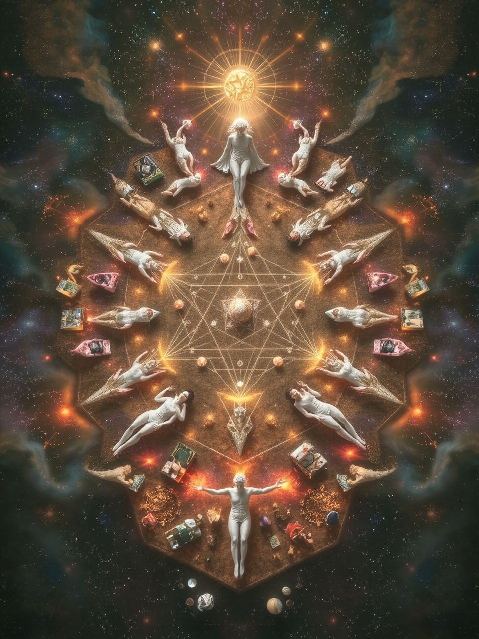 A 64 hexagram az élet ciklusait és változásait tükrözi.