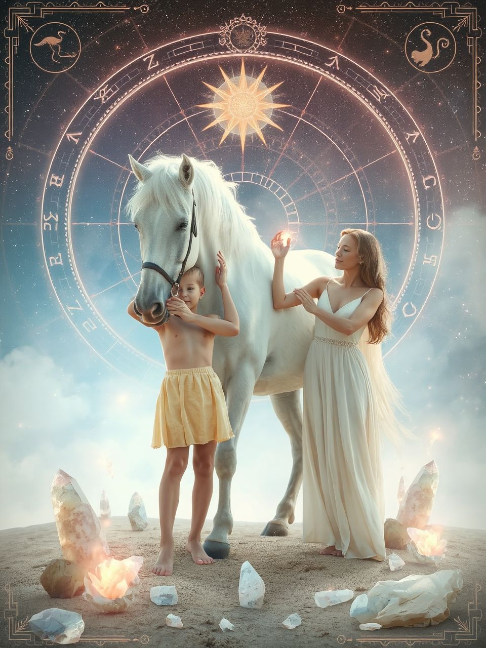 A fehér ló szimbolizálja a tisztaságot és önmagunkat.