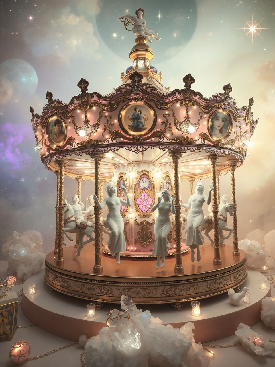 A körhinta az élet ciklikus természetét szimbolizálja.