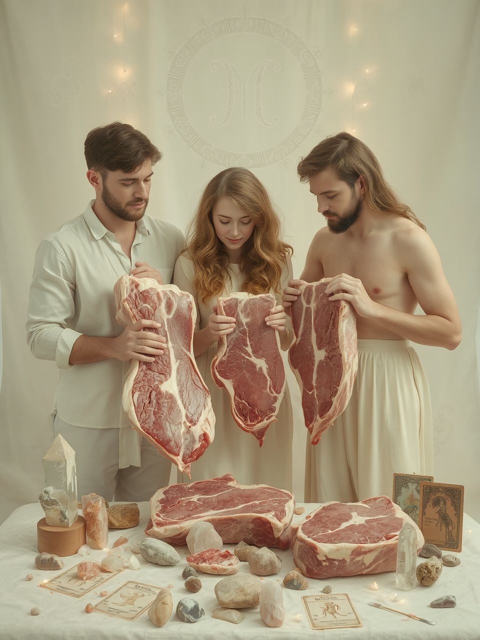 A nyers hús álma feldolgozatlan érzelmeket jelezhet.