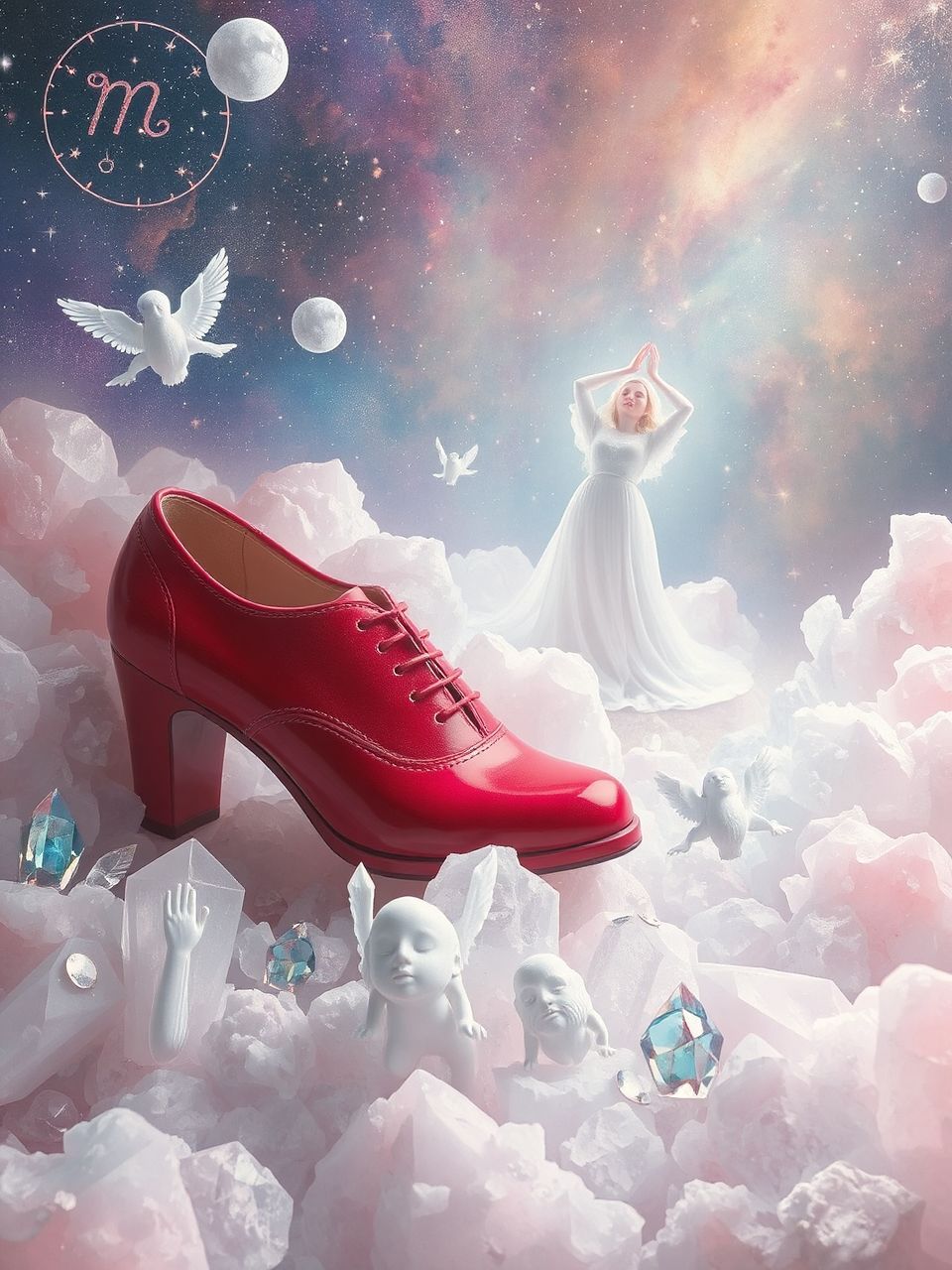 A piros cipő szimbóluma gyakran a szenvedélyt jelzi.