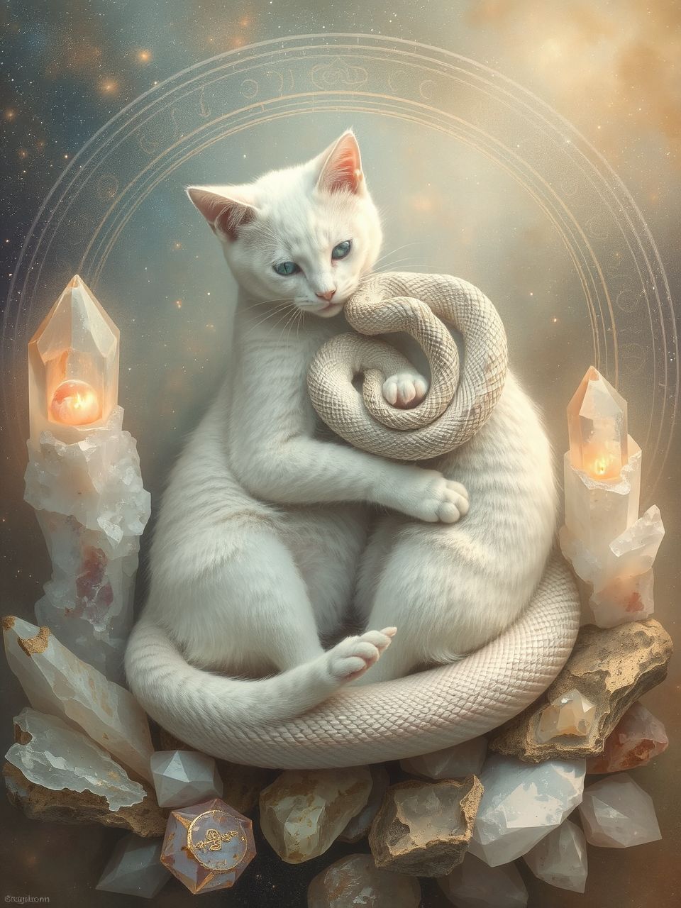 A kígyó és a macska ellentéte a tudat harca.