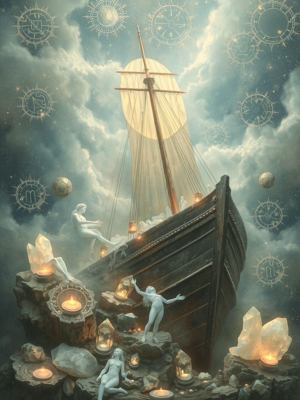 A süllyedő hajó a veszteség és elengedés szimbóluma.