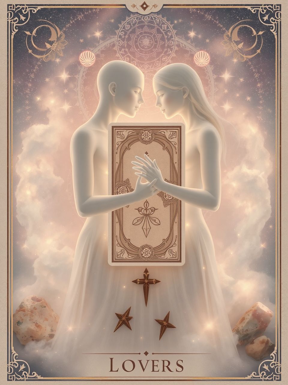 A Szeretők lapja az élet fontos döntéseit szimbolizálja.