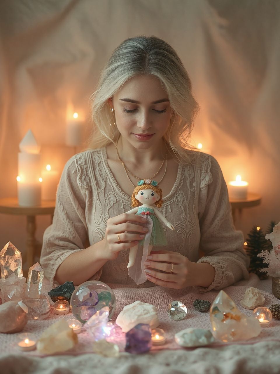 A tavasz-baba új kezdetek szimbóluma és fejlődési segítség.