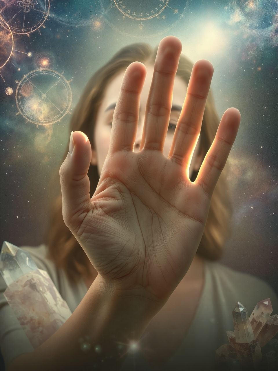 A tenyér domborulatai a bolygók hatásait tükrözik.