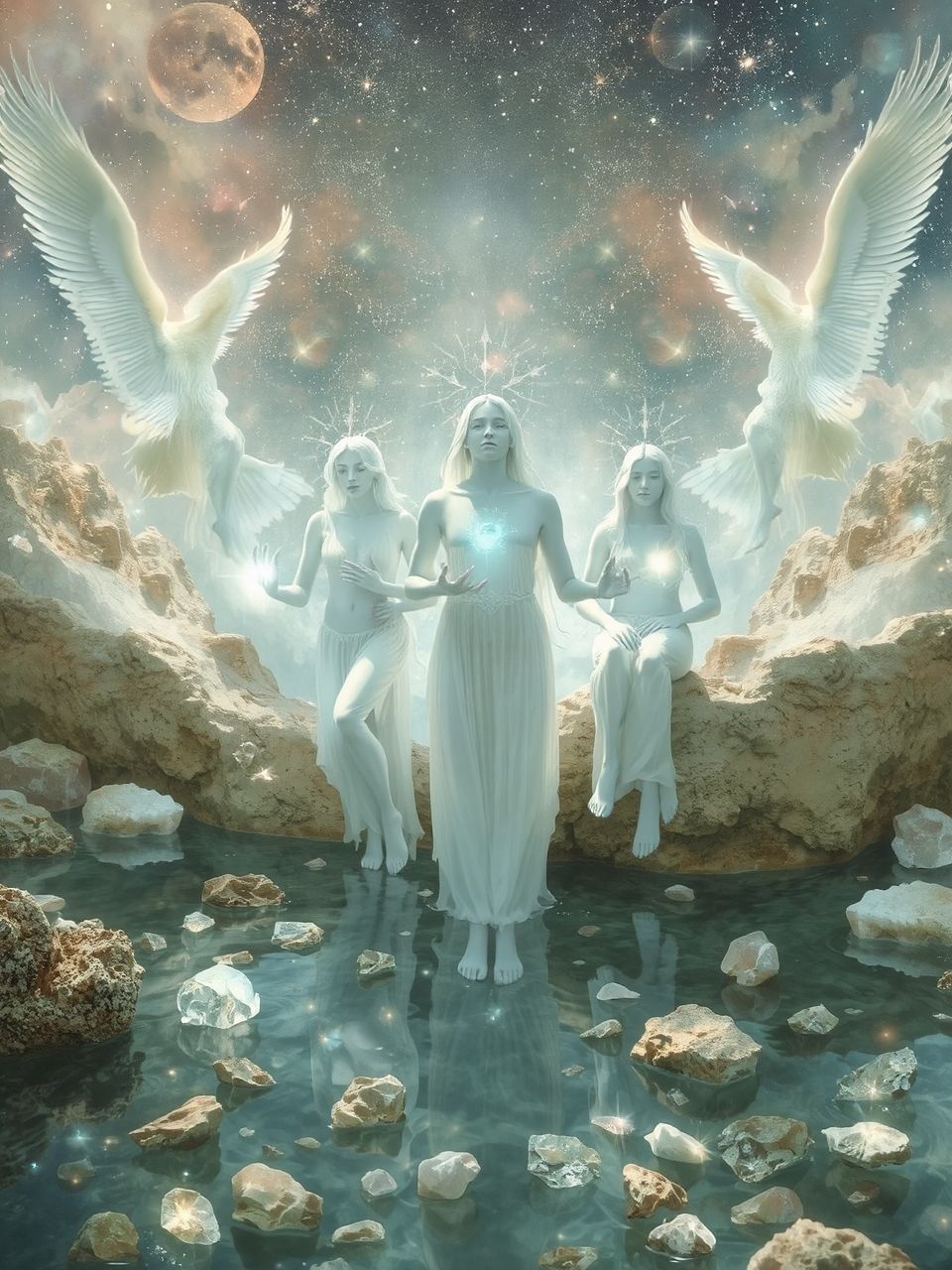 Az undinék a vízi szellemek, akik a víz energiáját irányítják.