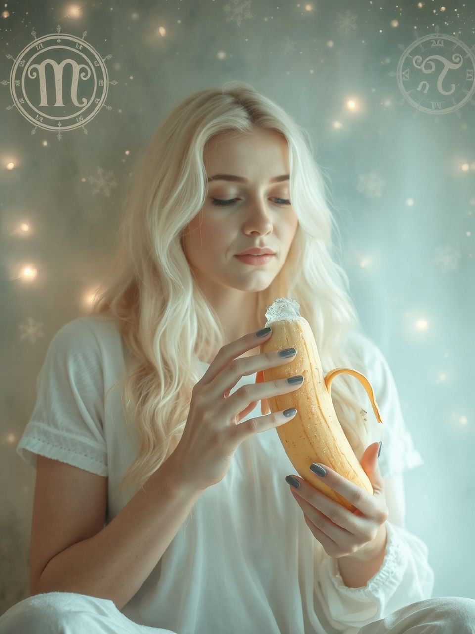 A fagyasztott banán krémes állagot biztosít a smoothie-ban.