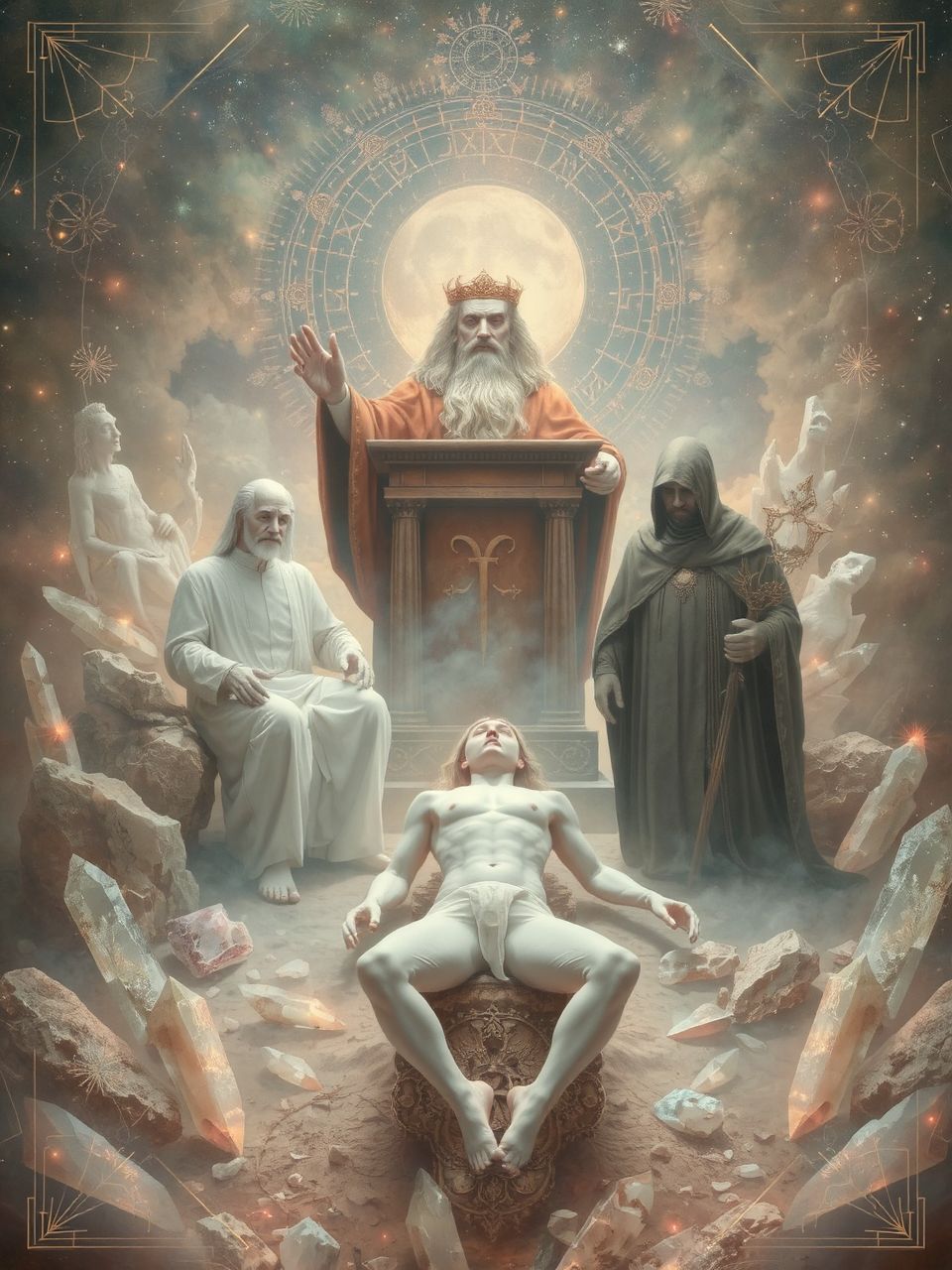 A bíró, hóhér és áldozat szerepe összefonódik.