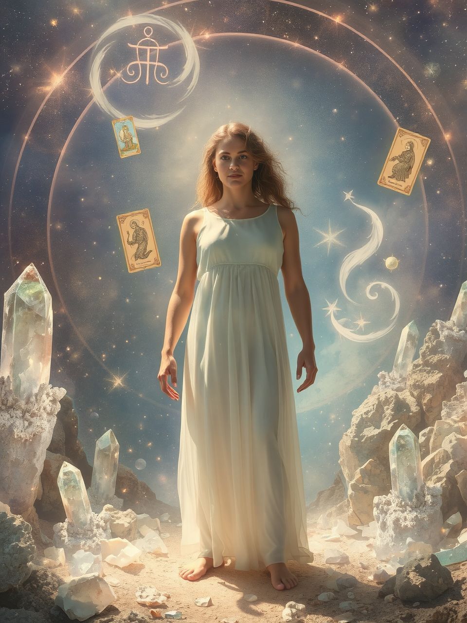 A kőomlás szimbolizálja a régi minták lebomlását.