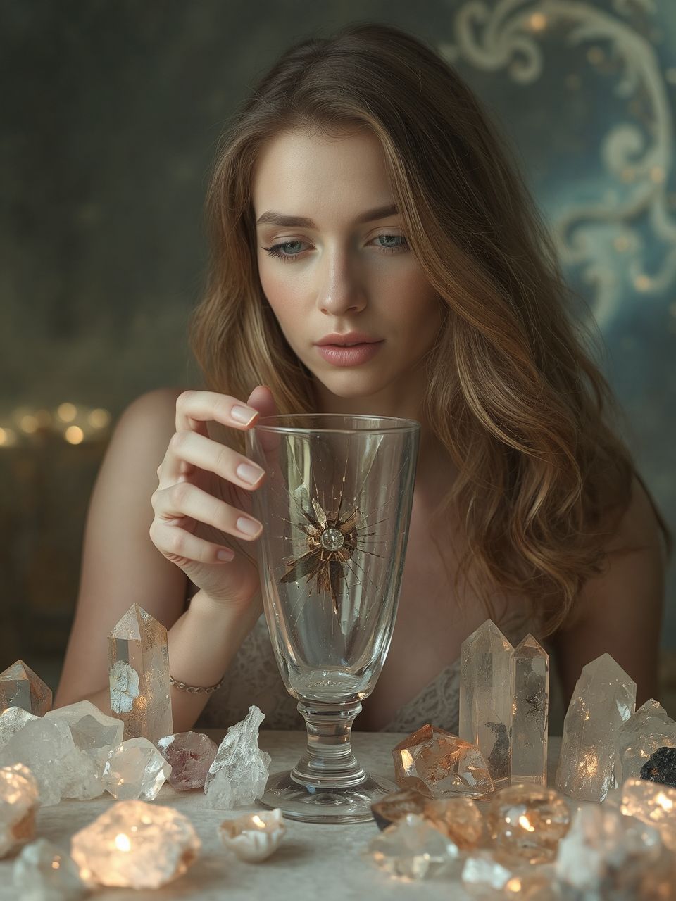 A repedt üveg a belső konfliktusok szimbóluma lehet.