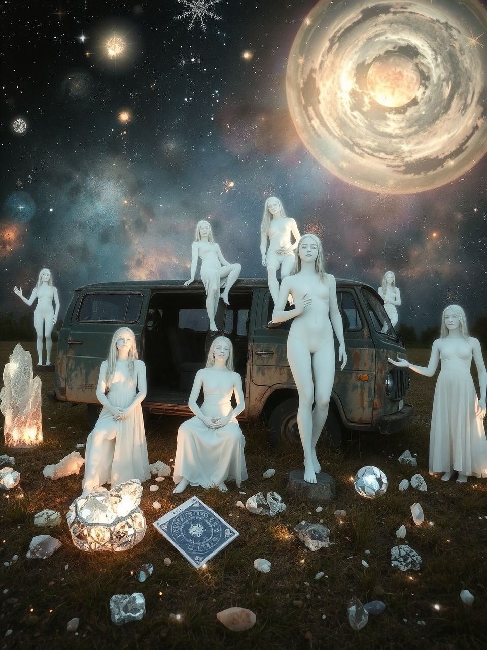 Az elhagyott jármű a meg nem valósult lehetőségeket jelképezi.