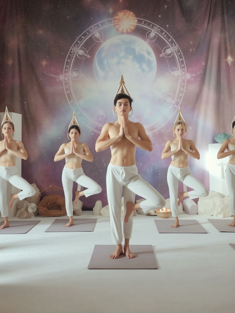 Az álló pózok erősítik az egyensúlyt és koncentrációt.