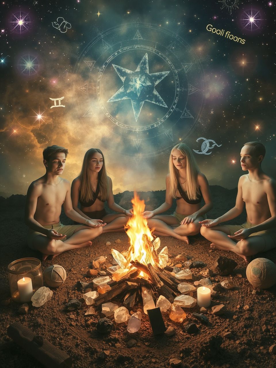 A kontrollált tűz szimbolizálhatja a kreativitás kibontakozását.