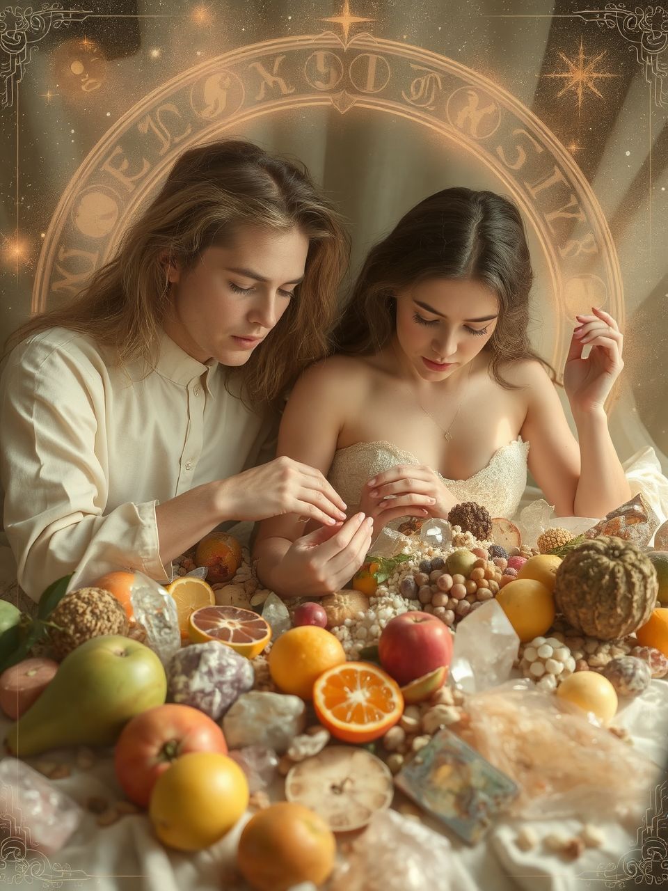 A gyümölcsök és magvak a termékenység szimbólumai.