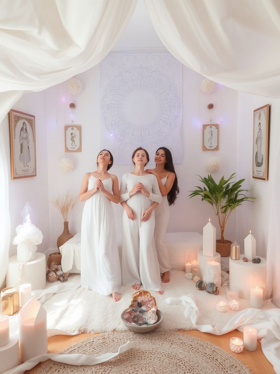 A színek és formák egyensúlya fokozza a harmóniát.