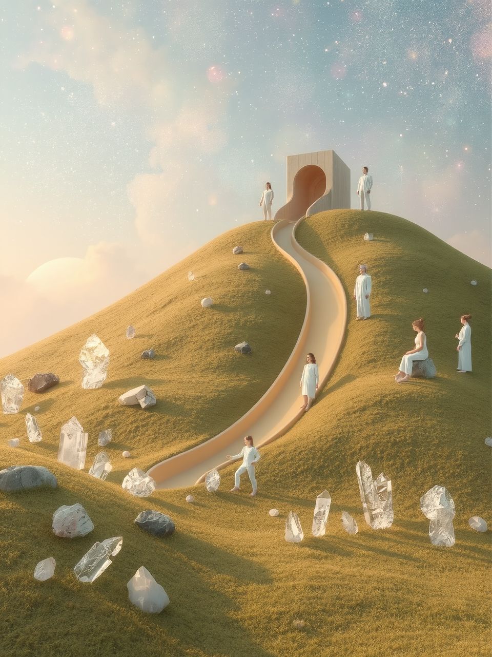 A csúszda és a domb álmaink érzelmi állapotát tükrözi.