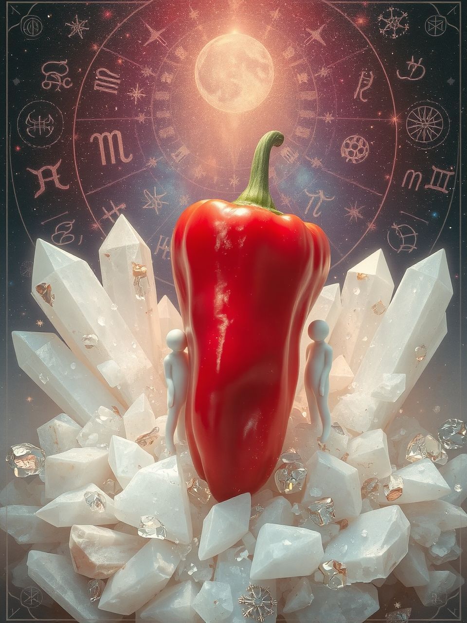 A piros paprika a szenvedélyt és bátorságot jelképezi.