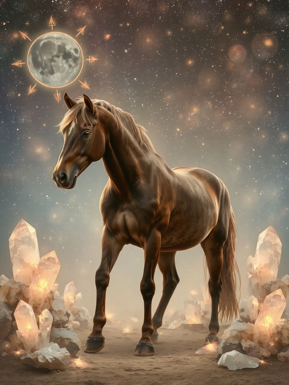 A barna ló a stabilitás és biztonság szimbóluma.