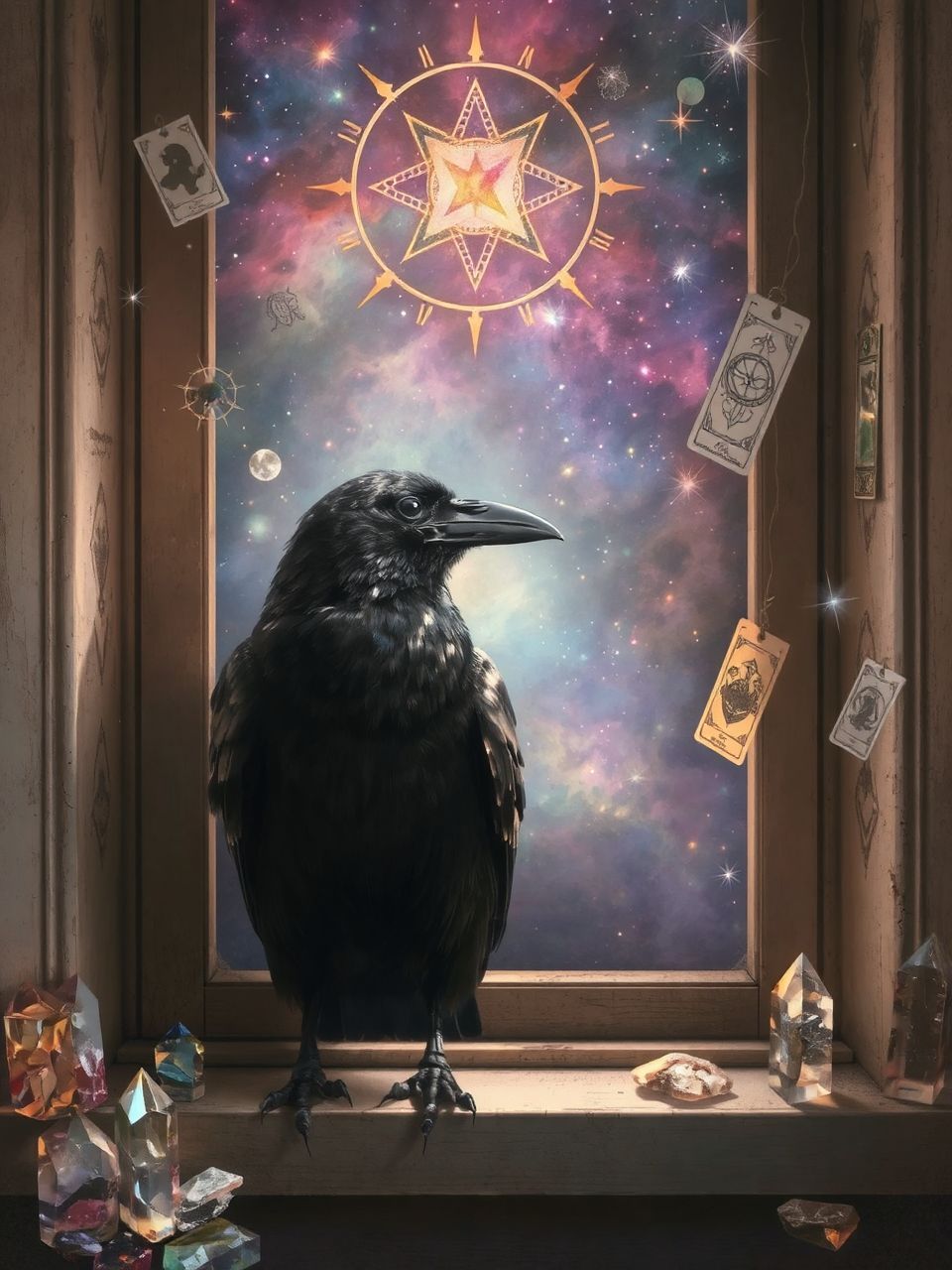 A varjú az ablakban figyelmeztet a veszélyre.